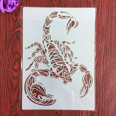 A4 29 * 21 cm Mjesečeva mandala DIY šablone Zidne slike Spomenar Bojanje Album za utiskivanje Ukrasni papirni predložak kartice, zid