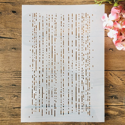 A4 29 cm Grana ružinog cvijeta DIY Šablone za slojeve Zidne slike Spomenar Bojanje Album za utiskivanje Ukrasni predložak