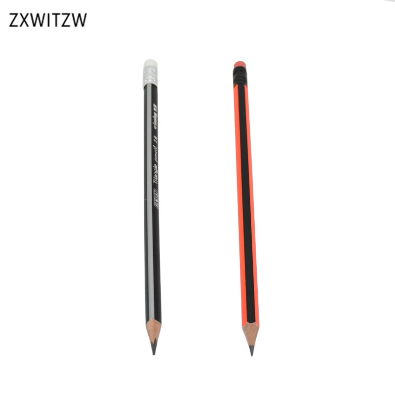 12Pcs zaštita okoliša HB 2B standardna olovka svijetla bezolovna otrovna šesterokutna / trokutna olovka