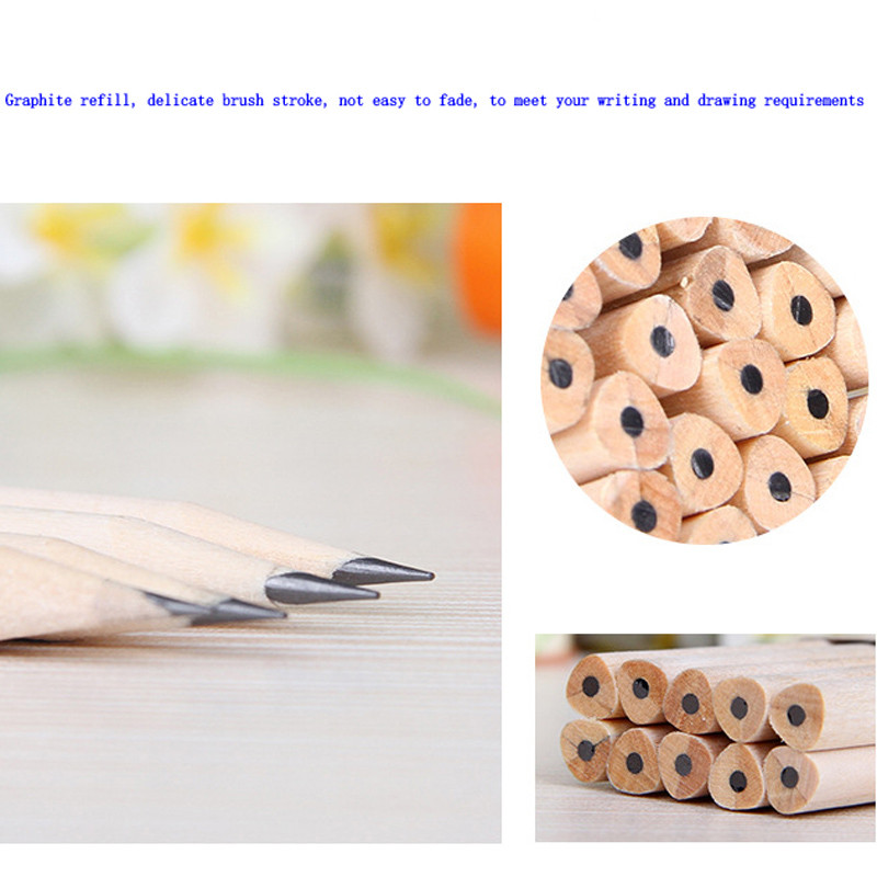 10 komada novih ekološki prihvatljivih HB olovaka prikladnih za učenike da pišu slikajući drvene olovke za učenje uredskog pribora