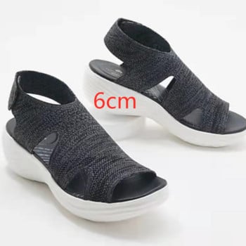 2023 New Sandalias Mujeres Summer γυναικεία Flats Κρυστάλλινα Stretch Ορθοπεδικά Σανδάλια Open Toe Παπούτσια παραλίας Παπούτσια Casual Γυναικεία