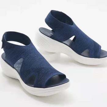 2023 New Sandalias Mujeres Summer γυναικεία Flats Κρυστάλλινα Stretch Ορθοπεδικά Σανδάλια Open Toe Παπούτσια παραλίας Παπούτσια Casual Γυναικεία