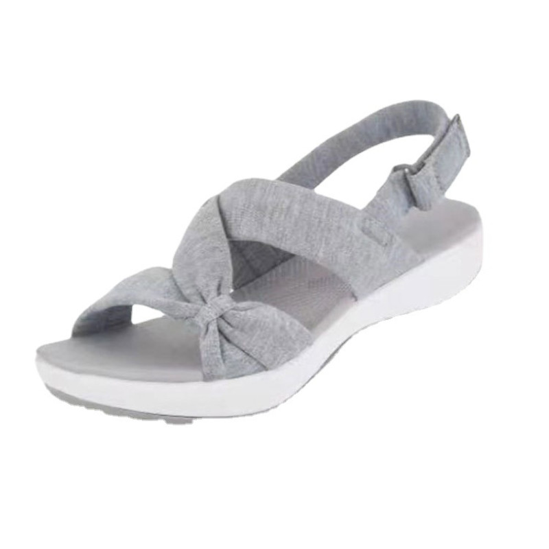 Γυναικεία Σανδάλια 2022 Καλοκαίρι κλειστά Ρωμαϊκά Σανδάλια Γυναικεία Φιόγκος Πλατφόρμα Wedges Σανδάλια Γυναικεία Σανδάλια Plus Size 43