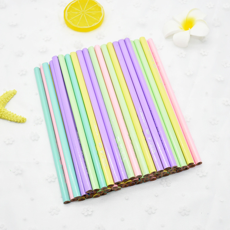 12 gab Kawaii Wood Pencils HB Graphite Pencil Profesionāls skolas skiču zīmulis Skolas biroja piederumi Ziemassvētku balvas bērniem