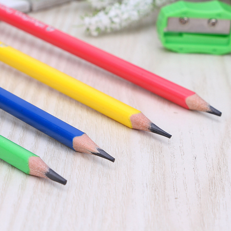 12 kom/lot crtani slatki trokut visokokvalitetne drvene olovke DIY uredski materijal i pribor za studente HB olovka za pisanje