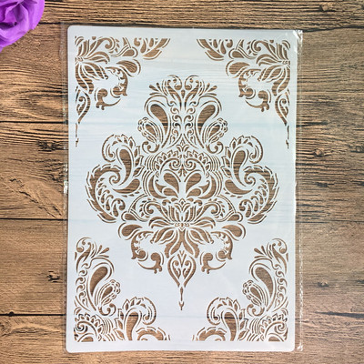 Šablóny na rámovanie na stenu, maľba na stenu, dizajnové šablóny na scrapbooking, pečiatka, album, dekoratívny reliéfny remeselný papier, šablóna kvetinovej etikety pre domácich majstrov.