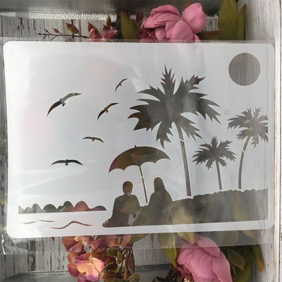 Šablóny na maľovanie na stenu s javorovým motýľom, javorový list, rozmer A4, 29 cm, na vrstvenie, scrapbooking, vyfarbovanie, reliéfny album, dekoratívna šablóna.