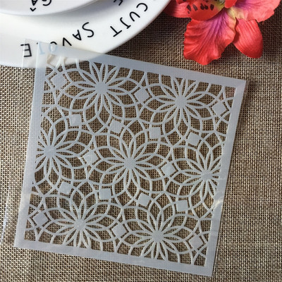 Godišnji Top 10 najprodavanijih 13*13cm DIY Šablone za slojeve Zidne slike Scrapbooking Utiskivanje Reljefni album Predložak kartice