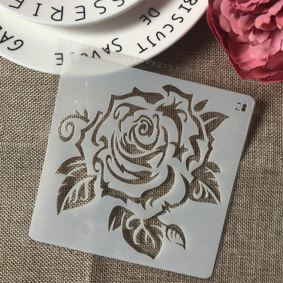 Godišnji Top 10 najprodavanijih 13*13cm DIY Šablone za slojeve Zidne slike Scrapbooking Utiskivanje Reljefni album Predložak kartice