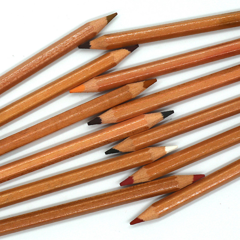 12kom profesionalnih pastelnih olovaka Pencil Pencil Wood Basic Skin Pencil Pastel Color for School Crating Lapices De Colores Printery