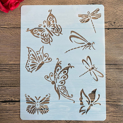 A4 29 * 21 εκ. στένσιλ DIY Ζωγραφική τοίχων Λεύκωμα χρωματισμού Άλμπουμ με ανάγλυφο διακοσμητικό χάρτινο πρότυπο κάρτας, τοίχος. ηλιοτρόπιο