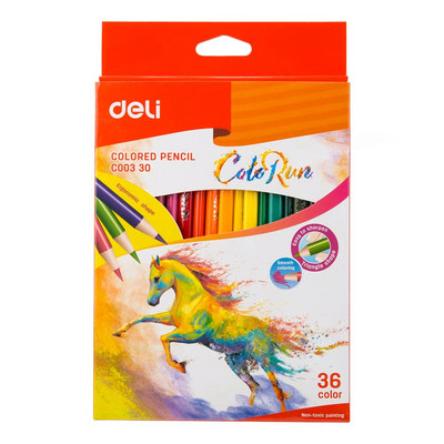Deli spalvotas pieštukas 12 / 18 / 24 / 36 spalvos Menas Tapyba Piešimas Medžio spalvoti pieštukai Rinkinys Spalvos Mokykliniai reikmenys