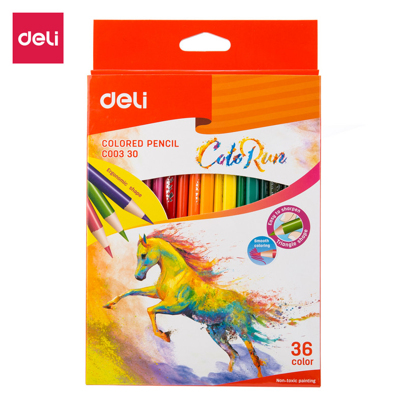 Deli spalvotas pieštukas 12 / 18 / 24 / 36 spalvos Menas Tapyba Piešimas Medžio spalvoti pieštukai Rinkinys Spalvos Mokykliniai reikmenys