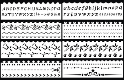 8 listova 18,2*5,2 cm Morska kornjača Riba Rak Šablon DIY Slojevi na zid Predložak za dekoraciju Spomenar Bojanje Reljef Višekratna upotreba
