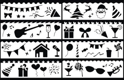 8 listova 18,2*5,2 cm Morska kornjača Riba Rak Šablon DIY Slojevi na zid Predložak za dekoraciju Spomenar Bojanje Reljef Višekratna upotreba