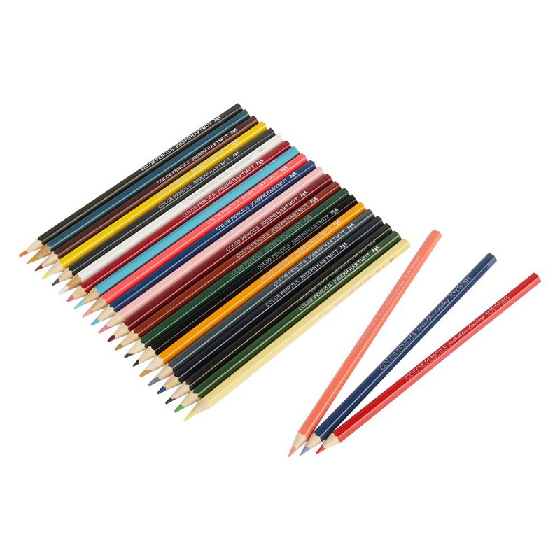 12/24/36 de culori din lemn, creioane colorate în ulei, lapis De cor, pictură de artist, creion de culoare în ulei, pentru școală, desen, schiță, rechizite de artă