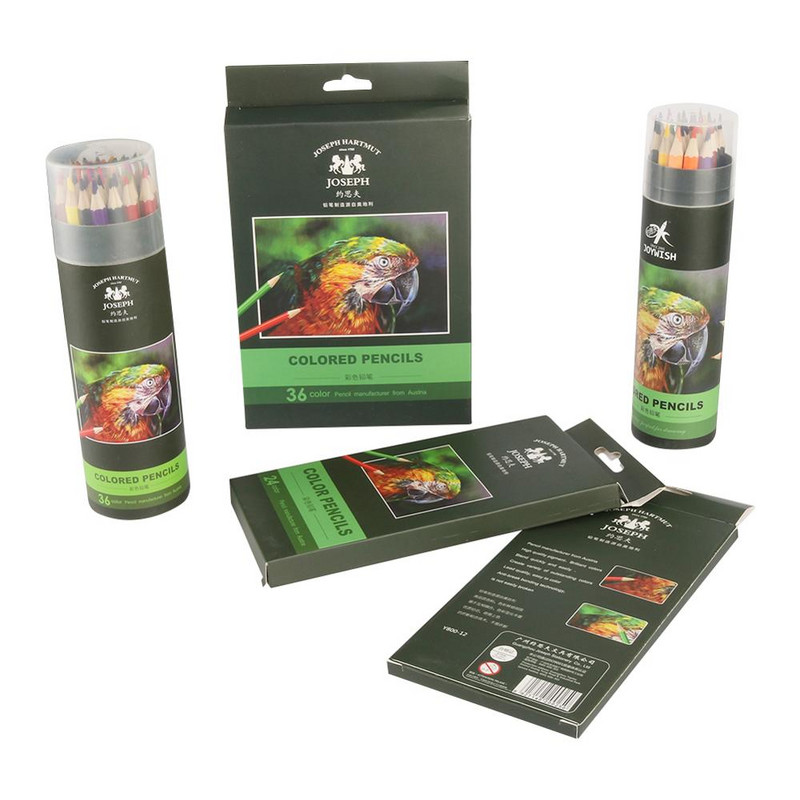 12/24/36 de culori din lemn, creioane colorate în ulei, lapis De cor, pictură de artist, creion de culoare în ulei, pentru școală, desen, schiță, rechizite de artă