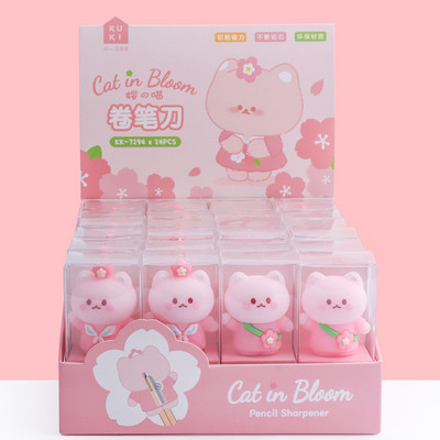 Mielas „Panda“ pieštukų drožtuvas „Kawaii“ kanceliarinės prekės, silikoninės vienos skylės, rankinis pieštukų pjaustytuvas studentams, vaikams Dovanų mokykliniai biuro reikmenys