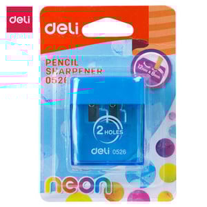 DELI pieštukų drožtuvas pieštukų pjaustyklė 2 skylučių mielas galąstuvas peilis sklandus galandimas mokyklos reikmenys raštinės reikmenys