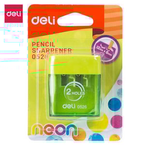 DELI pieštukų drožtuvas pieštukų pjaustyklė 2 skylučių mielas galąstuvas peilis sklandus galandimas mokyklos reikmenys raštinės reikmenys