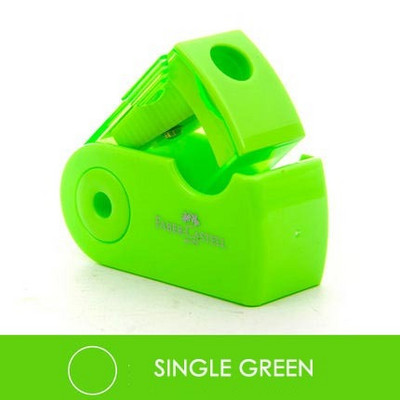 FABER CASTELL Push Pull kahekordse pliiatsiteritaja ühe auguga kahe auguga multifunktsionaalne kooli- ja kontoritarbed