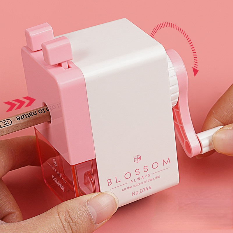 Kūrybinis mielas animacinis filmukas Automatinis pieštukų drožtuvas Mechaninis Kūrybinis saugumas mokiniams Kanceliarinės mokyklos reikmenys