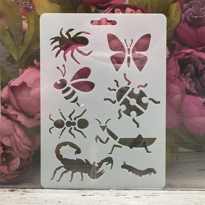 1Pcs 17.8*12.7cm Panda Bamboo DIY Šablone za nanošenje slojeva Zidne slike Album za utiskivanje Ukrasni predložak