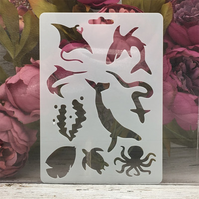 1Pcs 17.8*12.7cm Panda Bamboo DIY Šablone za nanošenje slojeva Zidne slike Album za utiskivanje Ukrasni predložak