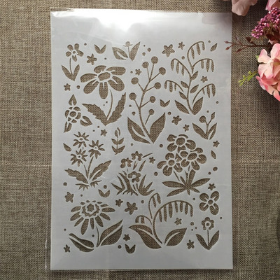 A4 29cm Vintage Crown Garland DIY Layering Stencils Wall Painting Scrapbook Coloring ανάγλυφο διακοσμητικό πρότυπο άλμπουμ