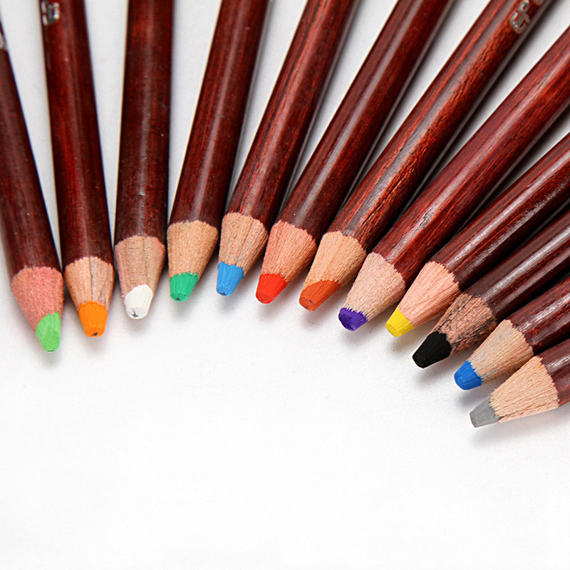 12 culori/Set Creioane profesionale din lemn moale pastelate Nuante de piele Creion colorat pentru pictura Desen Școală Scriere Artă Papetarie