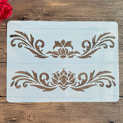A4 29 * 21 εκ. στένσιλ ζωγραφικής DIY Λεύκωμα ζωγραφικής Χρώμα ανάγλυφο άλμπουμ Διακοσμητικό χάρτινο πρότυπο κάρτας, τοίχος. μοτίβο μάνταλα