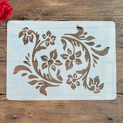 A4 29 * 21 εκ. στένσιλ ζωγραφικής DIY Λεύκωμα ζωγραφικής Χρώμα ανάγλυφο άλμπουμ Διακοσμητικό χάρτινο πρότυπο κάρτας, τοίχος. μοτίβο μάνταλα