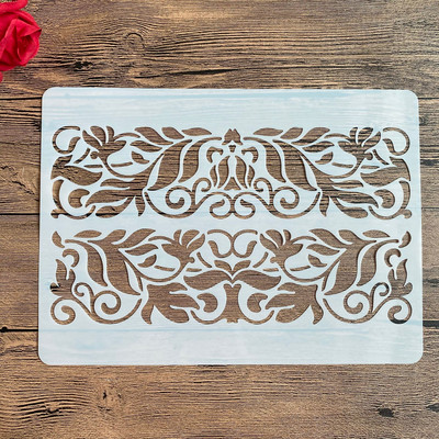 A4 29 * 21 εκ. στένσιλ ζωγραφικής DIY Λεύκωμα ζωγραφικής Χρώμα ανάγλυφο άλμπουμ Διακοσμητικό χάρτινο πρότυπο κάρτας, τοίχος. μοτίβο μάνταλα