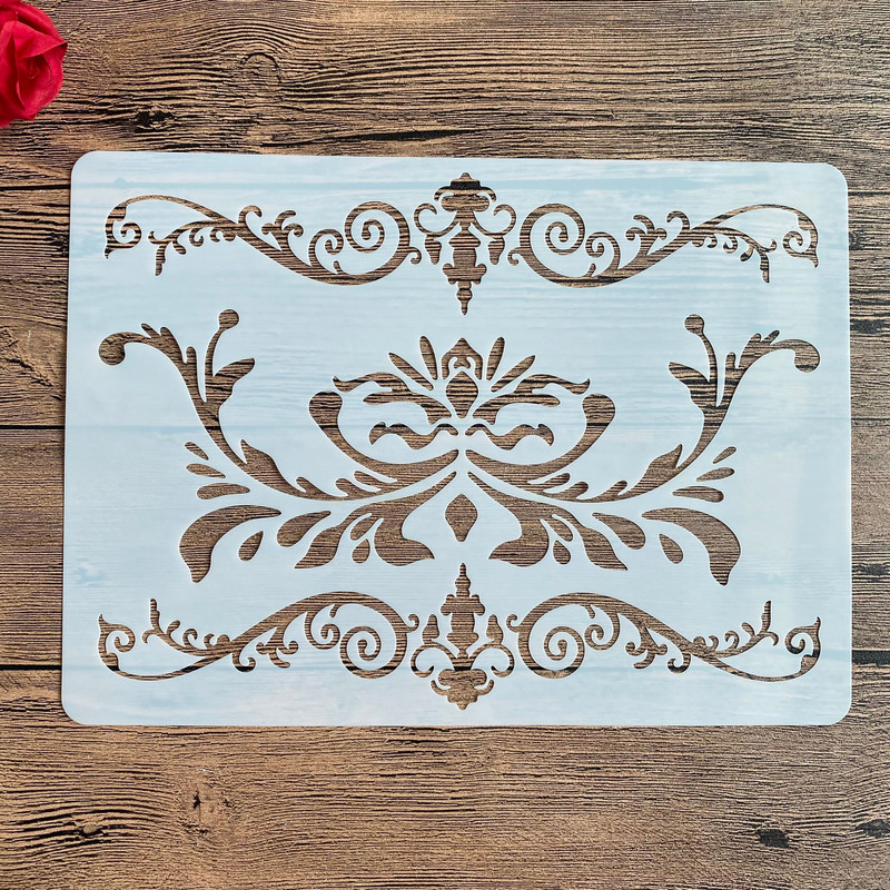 A4 29 * 21 εκ. στένσιλ ζωγραφικής DIY Λεύκωμα ζωγραφικής Χρώμα ανάγλυφο άλμπουμ Διακοσμητικό χάρτινο πρότυπο κάρτας, τοίχος. μοτίβο μάνταλα