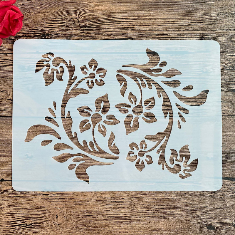 A4 29 * 21 εκ. στένσιλ ζωγραφικής DIY Λεύκωμα ζωγραφικής Χρώμα ανάγλυφο άλμπουμ Διακοσμητικό χάρτινο πρότυπο κάρτας, τοίχος. μοτίβο μάνταλα