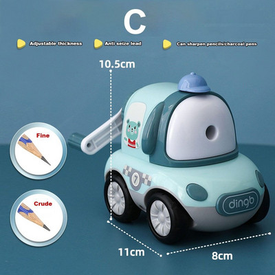 Rankinis pieštukų drožtuvas, 3 pavara, reguliuojamas mielas astronautų mechaninis drožtuvas mokyklinis biuro reikmenys mokinių raštinės reikmenys