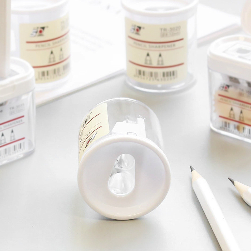 Sharkbang New Arrival Lihtne läbipaistev pliiatsiteritaja pliiatsilõikamise õppevahendid Round & Saqure Kids Kingituseks koolitarbed