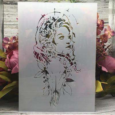 Πρότυπο διακοσμητικής κάρτας άλμπουμ A4 Sea Ocean World DIY Layering Stencils Wall Painting Scrapbook Coloring ανάγλυφο πρότυπο διακοσμητικής κάρτας