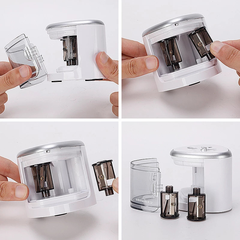 Tenwin Colors pribor za pisanje Automatsko električno šiljilo za olovke Slatki mehanički spremnik s oštricama Tenwin baterija za djecu za teške uvjete rada