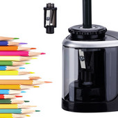 Ascuțitor de creioane electric portabil, automat, funcționat cu baterii, articole de papetărie școlare pentru elevi pentru creion de 6-8 mm (nu include bateria)