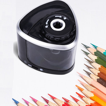 Преносима електрическа автоматична острилка за моливи, работеща на батерии Ученически канцеларски материали за 6-8 mm молив (без батерия)