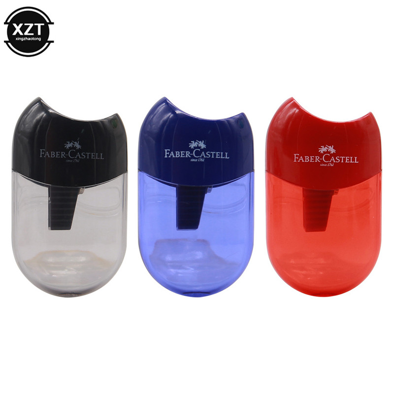 Ascuțitor de creion cu două găuri, mâneci transparente creative, creioane, cuțit, kawaii, copii, elev, decupat, papetărie, rechizite școlare