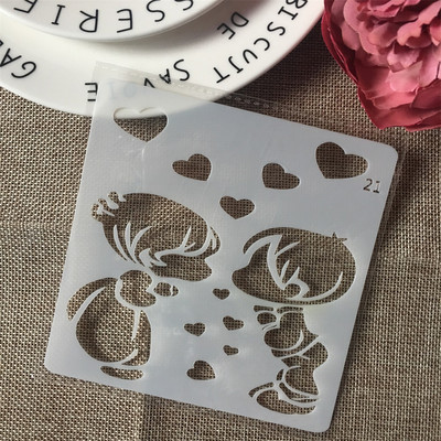 1 τεμ. 13 εκ. Τριαντάφυλλο λουλούδι DIY Στένσιλ στρώσεων Ζωγραφική τοίχου Λεύκωμα χρωματισμού Ανάγλυφο άλμπουμ Πρότυπο διακοσμητικής κάρτας