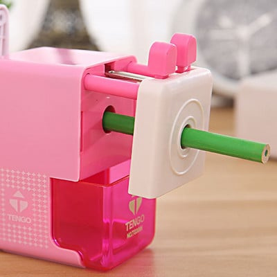 Ascuțitor de creion mecanic nou cu manivelă de desene animate pentru copii, elev, articole de papetărie pentru învățare pentru copii