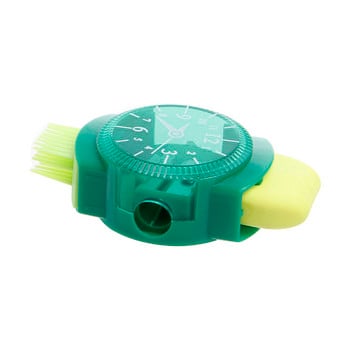 Creative Watch Shape Pencil Sharpener Brush Rubber Kawaii Sharpener 3 In 1 Combination точилка для карандашей