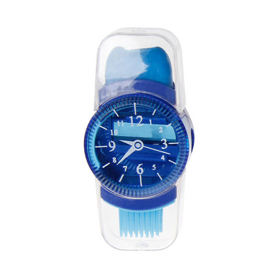 Creative Watch Shape Pencil Sharpener Kist Rubber Kawaii Sharpener 3 u 1 Kombinacija točilka za karandaše