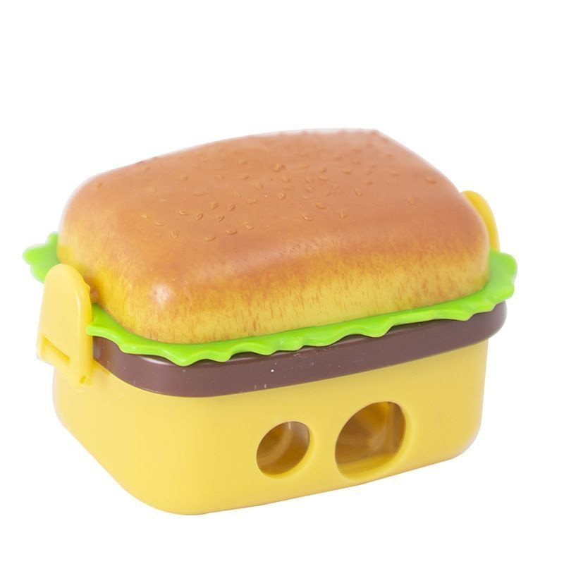 1 komad Lytwtw's Pencil Shapener Kreativni Hamburger Dopisnice Crtani uredski materijal Poklon Kawaii Školski pribor