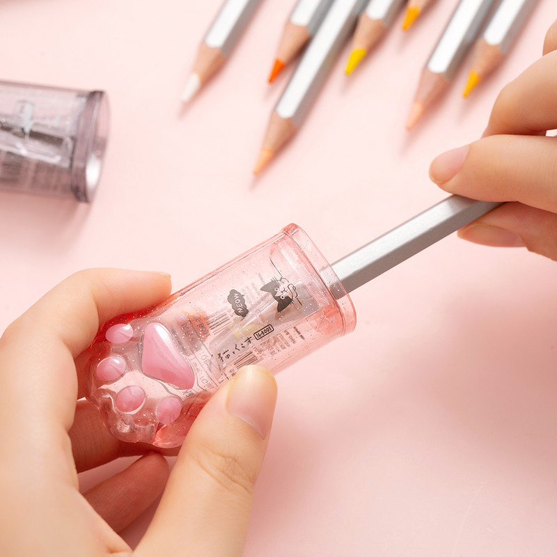 1 komad Slatko mačje šiljilo za šape za olovke Školski uredski materijal Kreativni pribor za pisanje Povratak u školu Lijepo