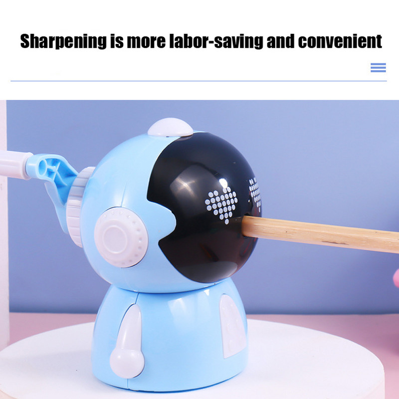 1 τεμ Kawaii Cartoon Astronaut Mechanical Μολύβι Ακονιστήρι ABS Υλικό Escolar Papelaria Σχολικά είδη