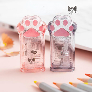 Χαριτωμένο ακονιστήρι μολυβιών ποδιών γάτας Kawaii Σχολικά προμήθειες Είδη γραφικής ύλης Βραβείο μαθητή για παιδιά Δώρο